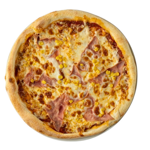 Sonkás-Kukoricás pizza